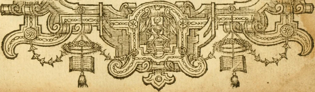 An illustration from Two books of constancie, 1594, leaf 2