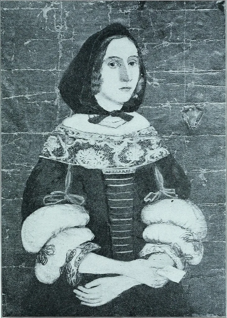 An illustration from Two centuries of costume in America, MDCXX-MDCCCXX, 1903, leaf 102