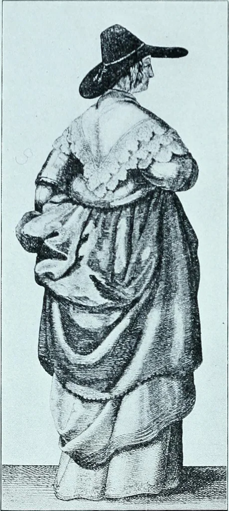 An illustration from Two centuries of costume in America, MDCXX-MDCCCXX, 1903, leaf 191