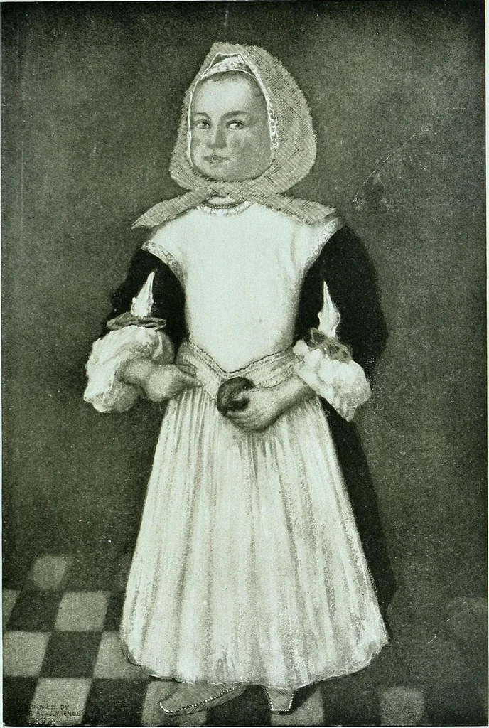 An illustration from Two centuries of costume in America, MDCXX-MDCCCXX, 1903, leaf 350