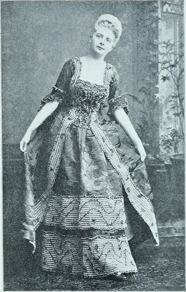 An illustration from Two centuries of costume in America, MDCXX-MDCCCXX, 1903, leaf 152