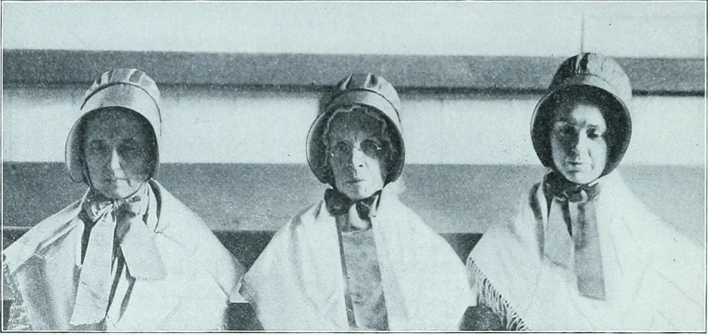 An illustration from Two centuries of costume in America, MDCXX-MDCCCXX, 1903, leaf 321