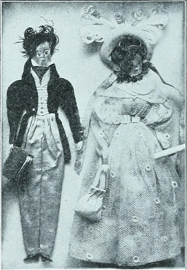 An illustration from Two centuries of costume in America, MDCXX-MDCCCXX, 1903, leaf 382