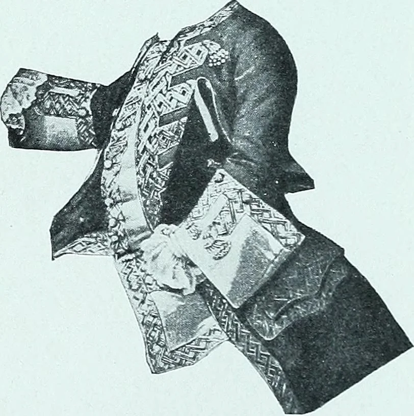 An illustration from Two centuries of costume in America, MDCXX-MDCCCXX, 1903, leaf 46