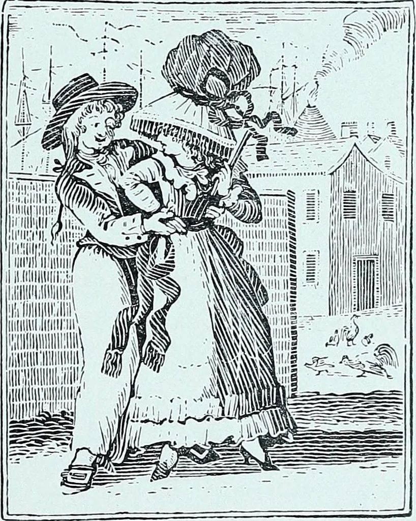An illustration from Two centuries of costume in America, MDCXX-MDCCCXX, 1903, leaf 504