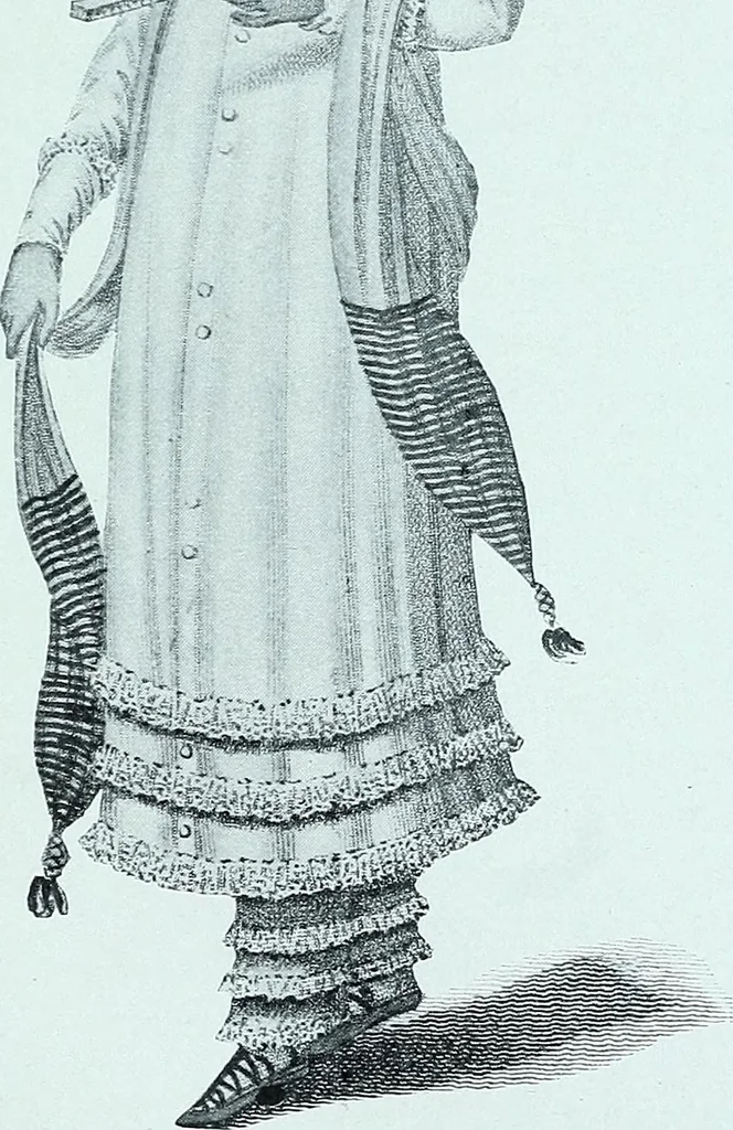 An illustration from Two centuries of costume in America, MDCXX-MDCCCXX, 1903, leaf 518
