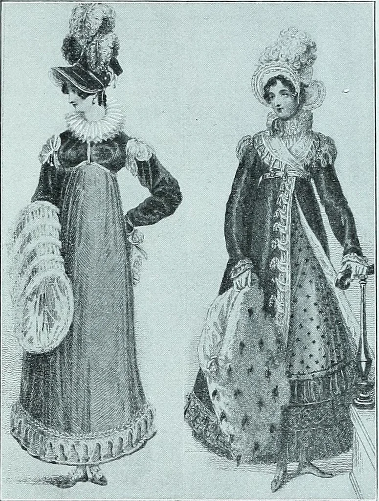An illustration from Two centuries of costume in America, MDCXX-MDCCCXX, 1903, leaf 560