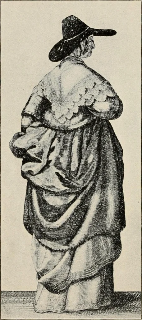 An illustration from Two centuries of costume in America, MDCXX-MDCCCXX, 1903, leaf 191