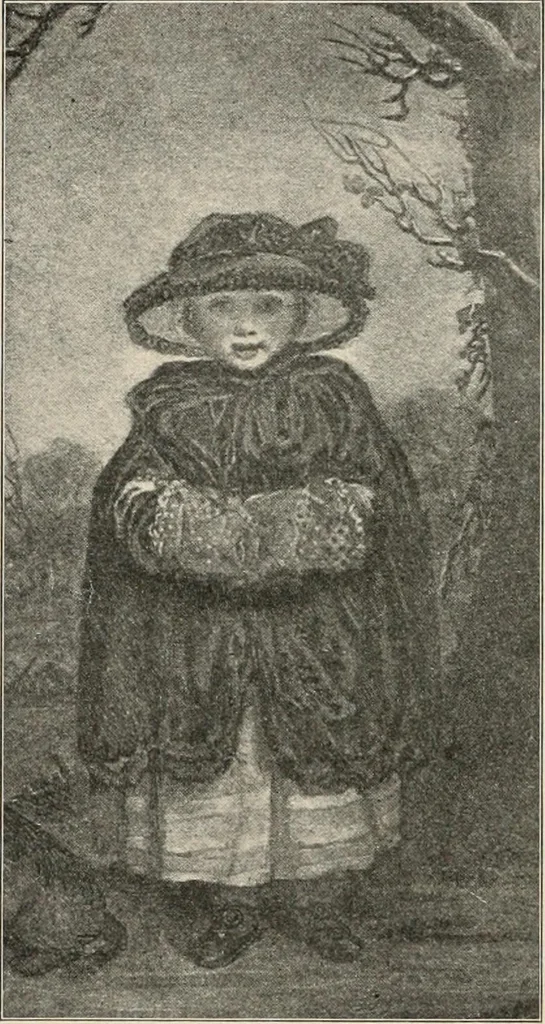 An illustration from Two centuries of costume in America, MDCXX-MDCCCXX, 1903, leaf 343