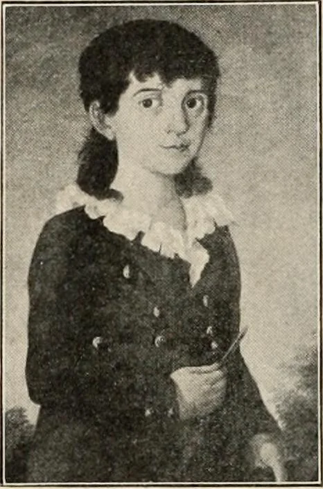 An illustration from Two centuries of costume in America, MDCXX-MDCCCXX, 1903, leaf 403