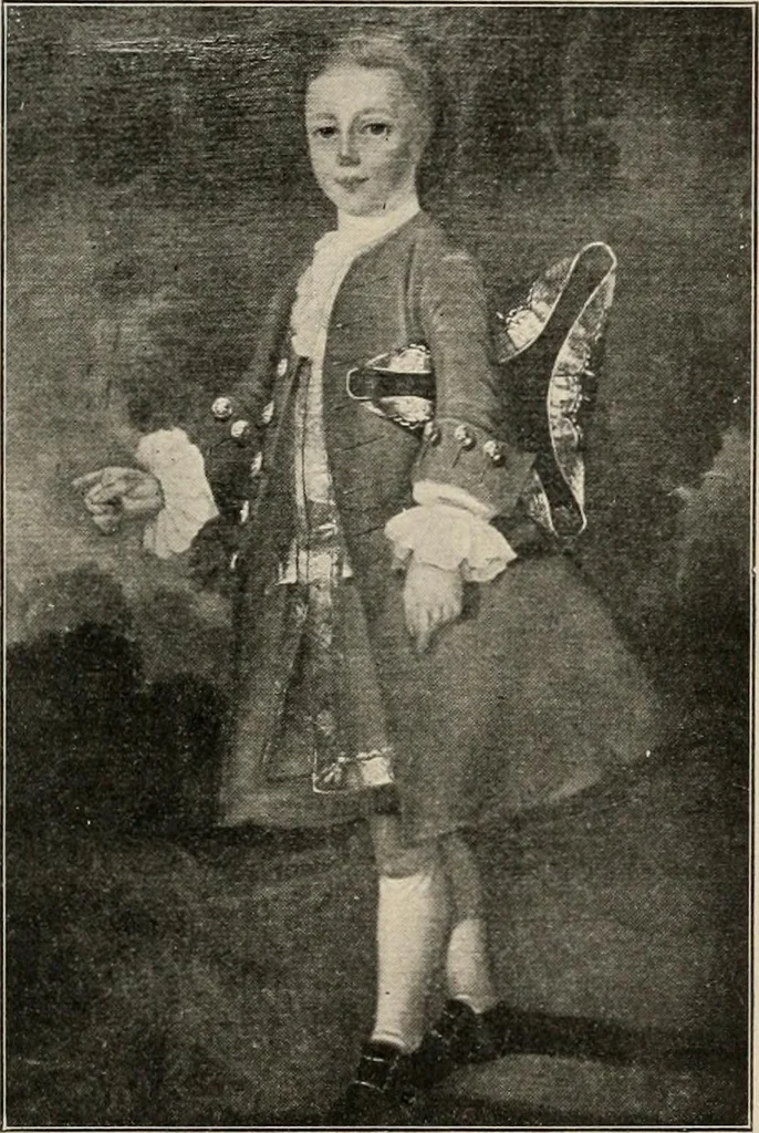 An illustration from Two centuries of costume in America, MDCXX-MDCCCXX, 1903, leaf 408