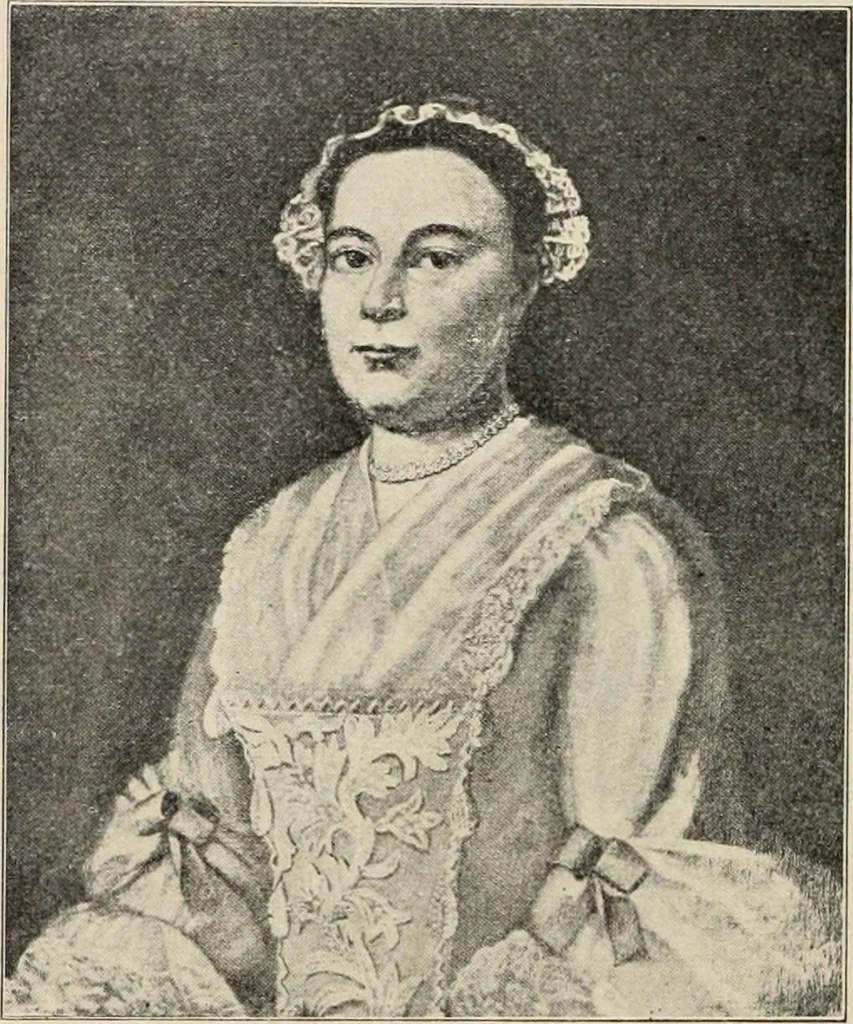An illustration from Two centuries of costume in America, MDCXX-MDCCCXX, 1903, leaf 141