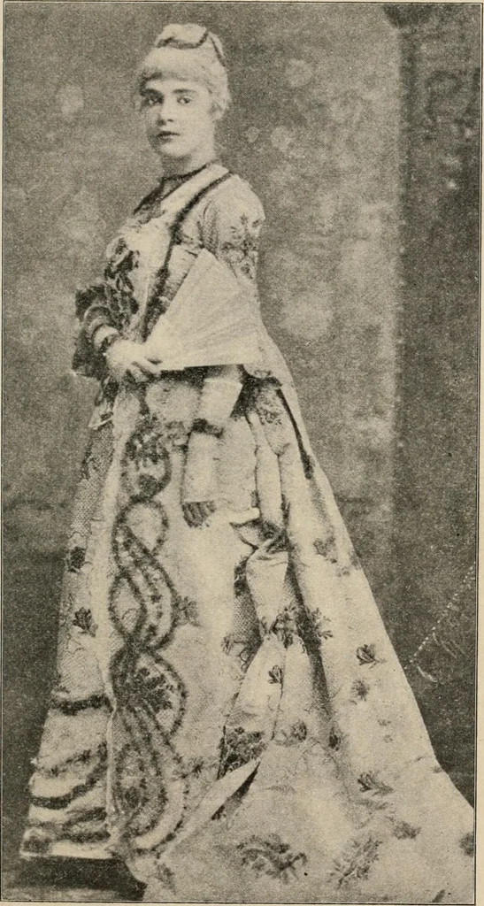 An illustration from Two centuries of costume in America, MDCXX-MDCCCXX, 1903, leaf 160