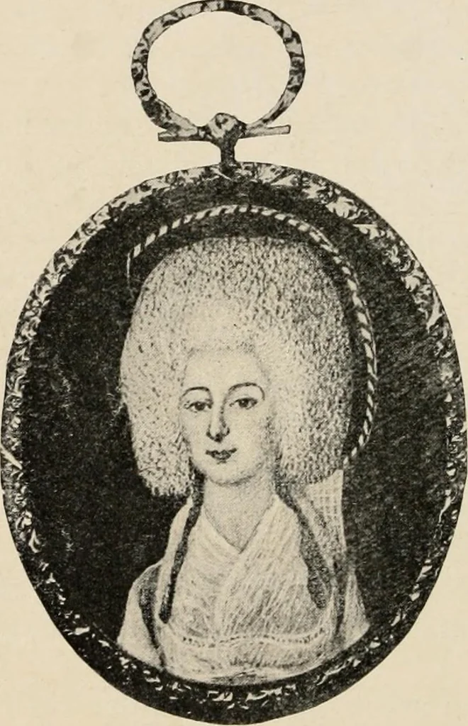 An illustration from Two centuries of costume in America, MDCXX-MDCCCXX, 1903, leaf 199