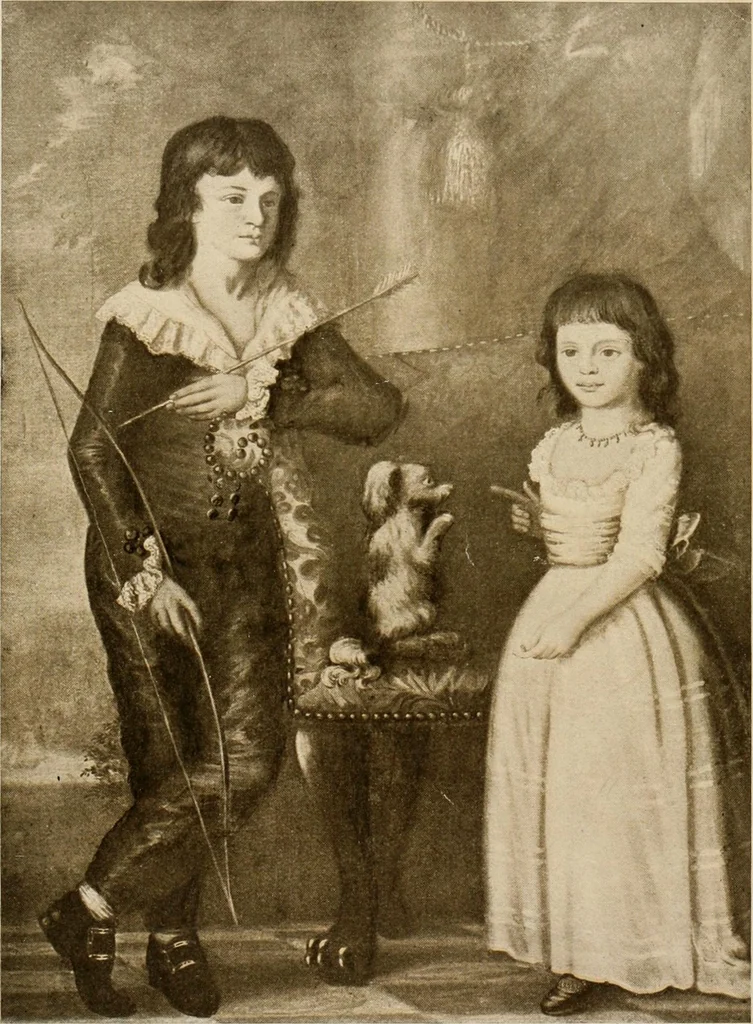 An illustration from Two centuries of costume in America, MDCXX-MDCCCXX, 1903, leaf 216