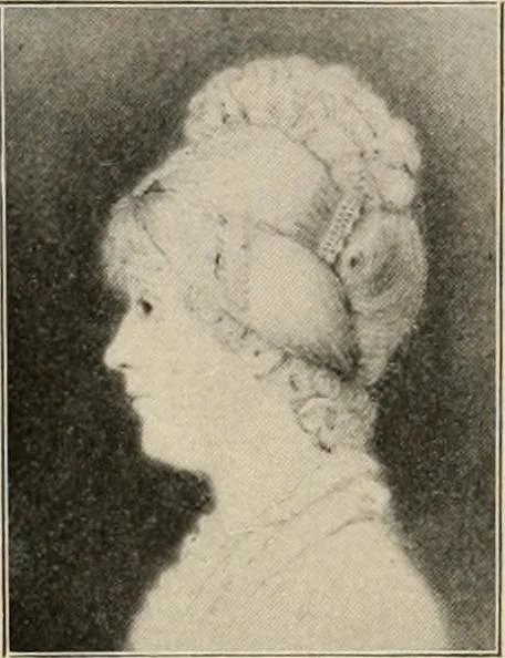 An illustration from Two centuries of costume in America, MDCXX-MDCCCXX, 1903, leaf 218