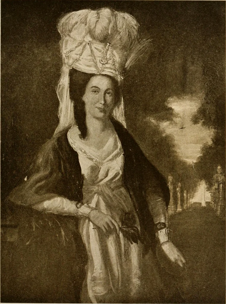 An illustration from Two centuries of costume in America, MDCXX-MDCCCXX, 1903, leaf 256