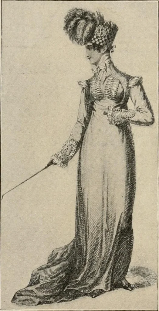 An illustration from Two centuries of costume in America, MDCXX-MDCCCXX, 1903, leaf 342