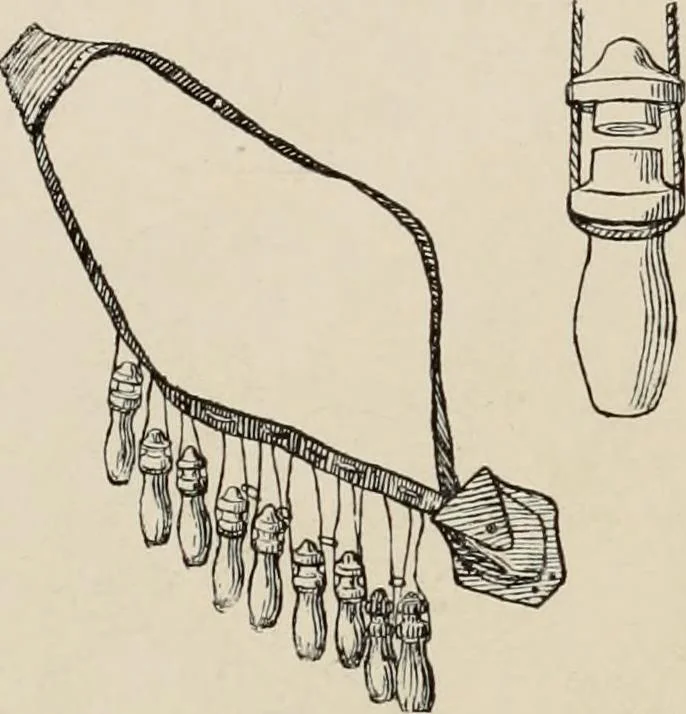 An illustration from Two centuries of costume in America, MDCXX-MDCCCXX, 1903, leaf 404