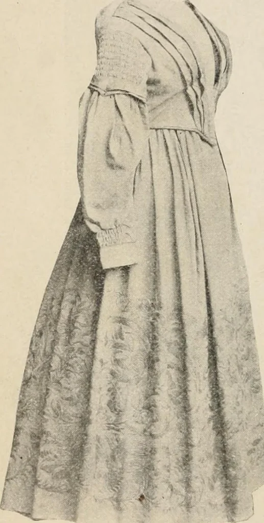 An illustration from Two centuries of costume in America, MDCXX-MDCCCXX, 1903, leaf 473