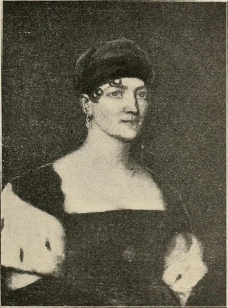 An illustration from Two centuries of costume in America, MDCXX-MDCCCXX, 1903, leaf 484