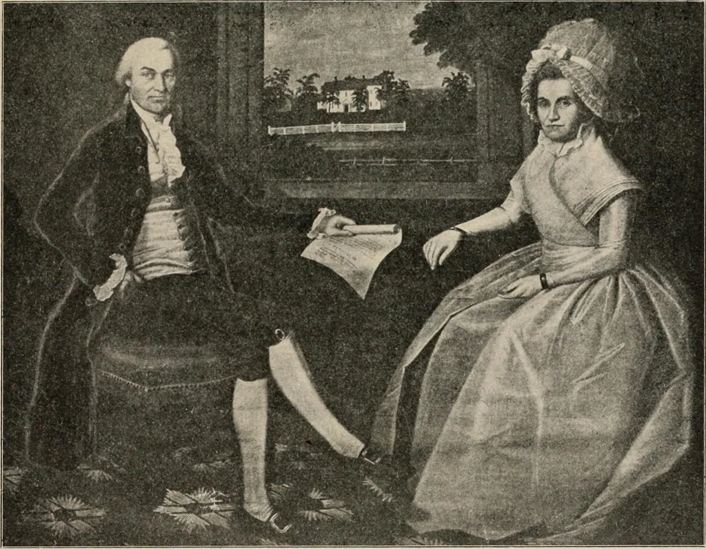 An illustration from Two centuries of costume in America, MDCXX-MDCCCXX, 1903, leaf 486