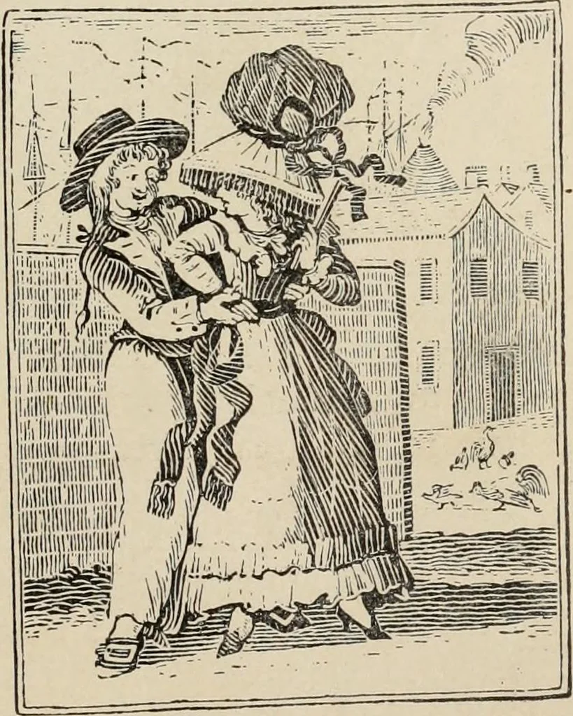 An illustration from Two centuries of costume in America, MDCXX-MDCCCXX, 1903, leaf 508