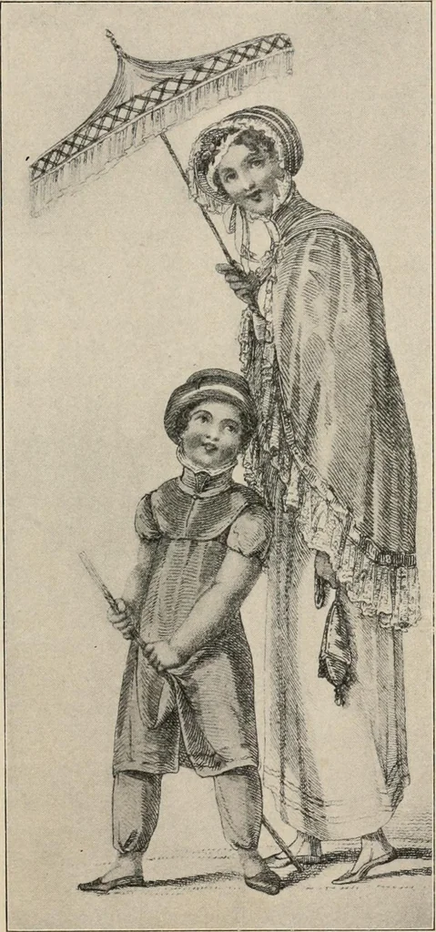 An illustration from Two centuries of costume in America, MDCXX-MDCCCXX, 1903, leaf 516
