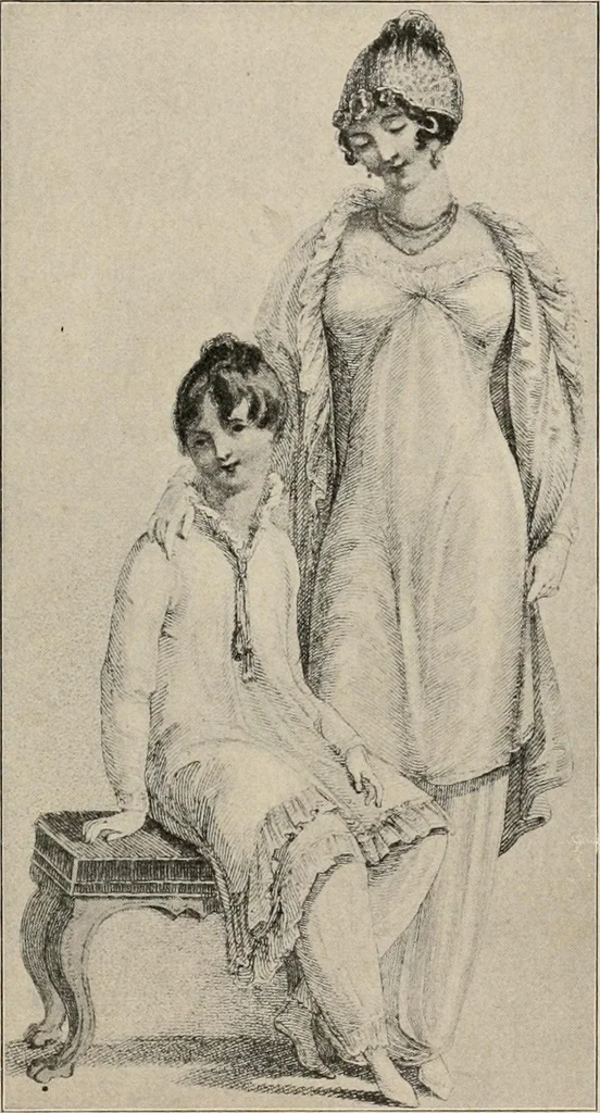 An illustration from Two centuries of costume in America, MDCXX-MDCCCXX, 1903, leaf 544