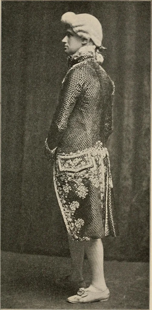 An illustration from Two centuries of costume in America, MDCXX-MDCCCXX, 1903, leaf 72