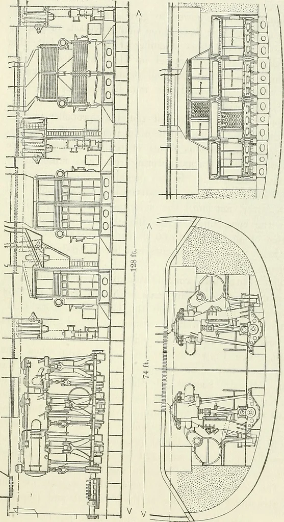 An illustration from Two centuries of shipbuilding by the Scotts at Greenock, 1906, leaf 100