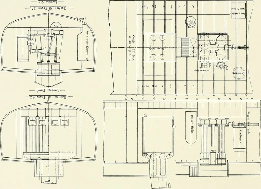 An illustration from Two centuries of shipbuilding by the Scotts at Greenock, 1906, leaf 76