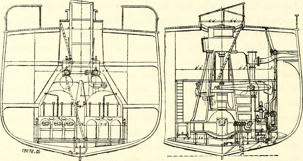 An illustration from Two centuries of shipbuilding by the Scotts at Greenock, 1906, leaf 79