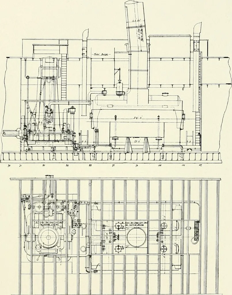 An illustration from Two centuries of shipbuilding by the Scotts at Greenock, 1906, leaf 80