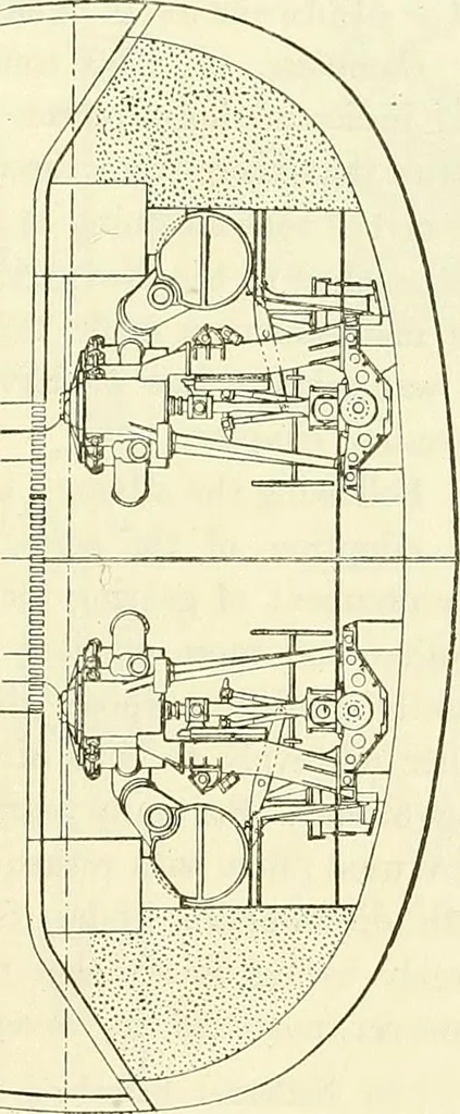 An illustration from Two centuries of shipbuilding by the Scotts at Greenock. Partly reprinted from "Engineering", 1920, leaf 106