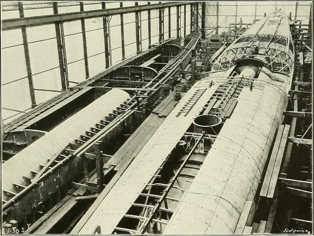 An illustration from Two centuries of shipbuilding by the Scotts at Greenock. Partly reprinted from "Engineering", 1920, leaf 176