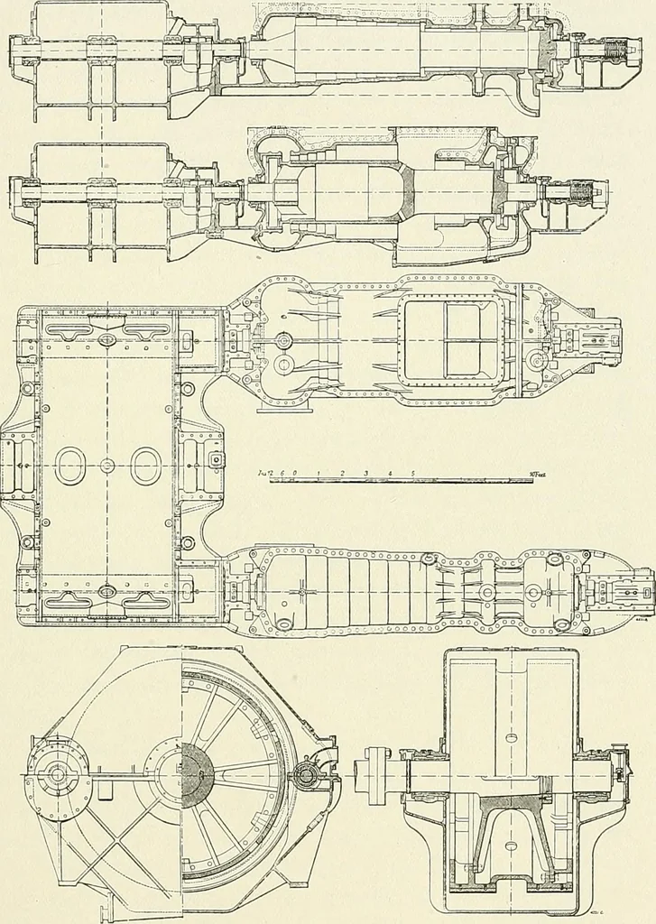 An illustration from Two centuries of shipbuilding by the Scotts at Greenock. Partly reprinted from "Engineering", 1920, leaf 250