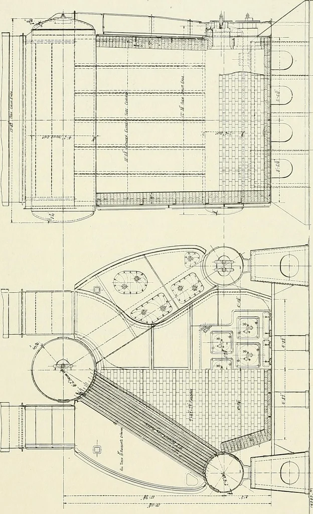 An illustration from Two centuries of shipbuilding by the Scotts at Greenock. Partly reprinted from "Engineering", 1920, leaf 262