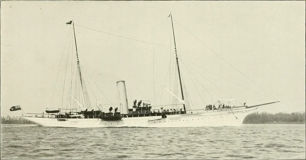 An illustration from Two centuries of shipbuilding by the Scotts at Greenock. Partly reprinted from "Engineering", 1920, leaf 290
