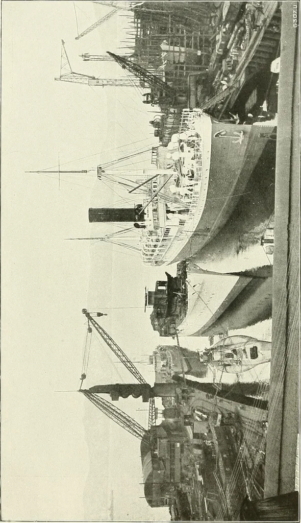 An illustration from Two centuries of shipbuilding by the Scotts at Greenock. Partly reprinted from "Engineering", 1920, leaf 312