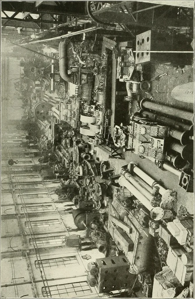 An illustration from Two centuries of shipbuilding by the Scotts at Greenock. Partly reprinted from "Engineering", 1920, leaf 328