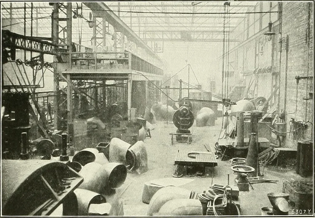 An illustration from Two centuries of shipbuilding by the Scotts at Greenock. Partly reprinted from "Engineering", 1920, leaf 336