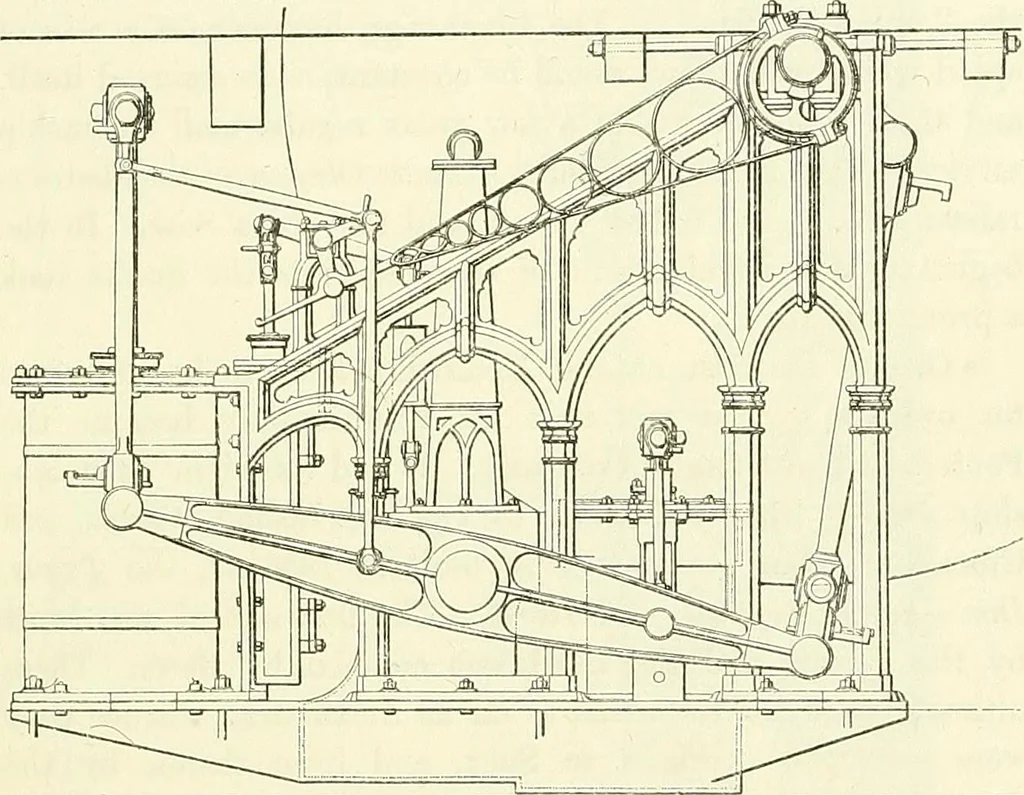 An illustration from Two centuries of shipbuilding by the Scotts at Greenock. Partly reprinted from "Engineering", 1920, leaf 70