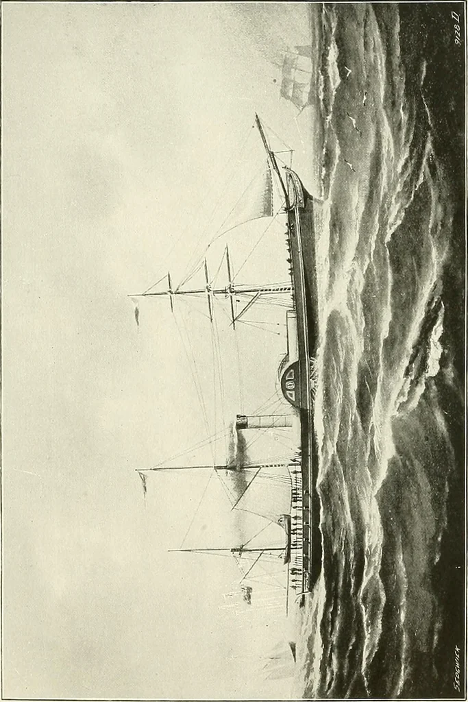 An illustration from Two centuries of shipbuilding by the Scotts at Greenock. Partly reprinted from "Engineering", 1920, leaf 72