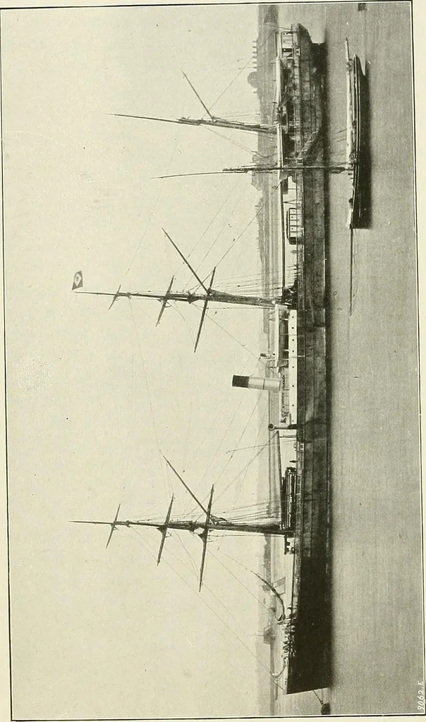 An illustration from Two centuries of shipbuilding by the Scotts at Greenock. Partly reprinted from "Engineering", 1920, leaf 90