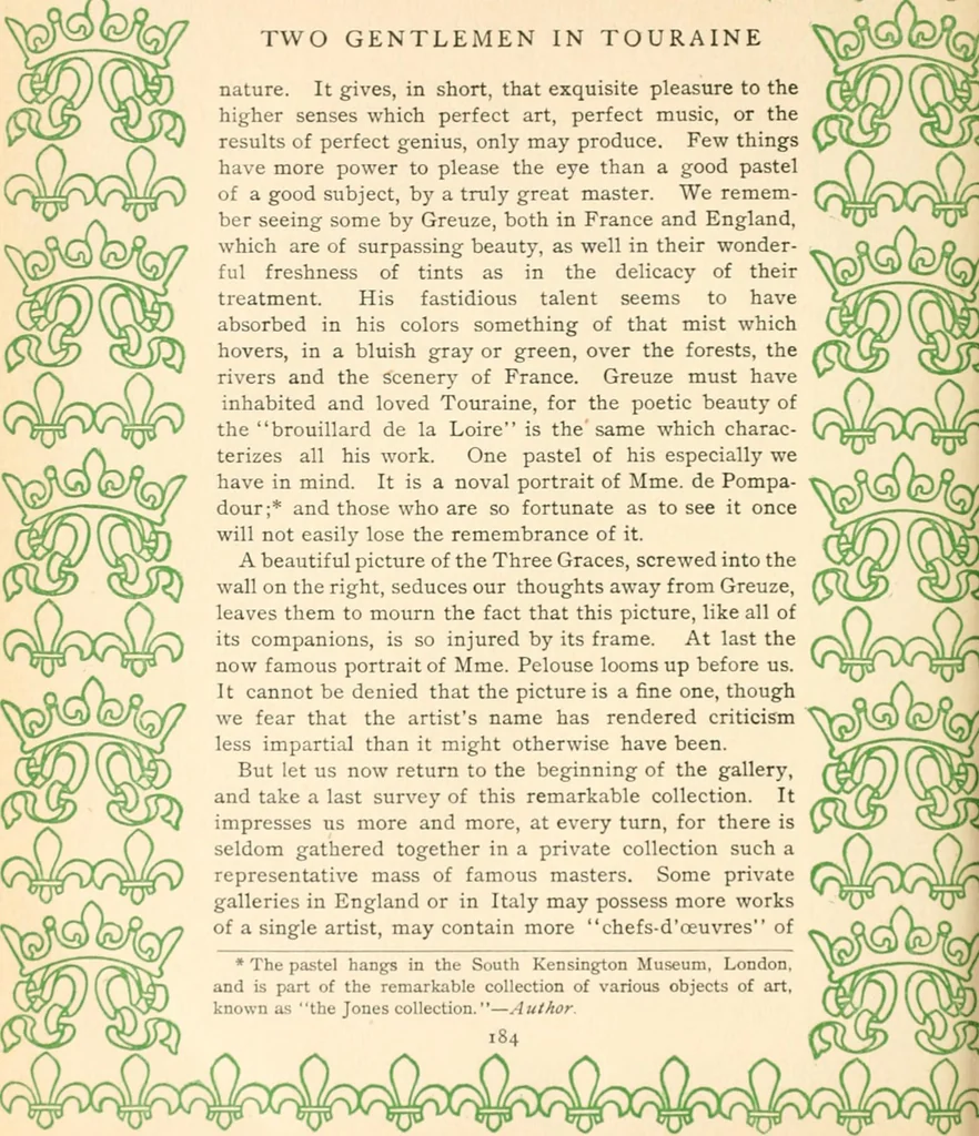 An illustration from Two gentlemen in Touraine, 1899, leaf 231