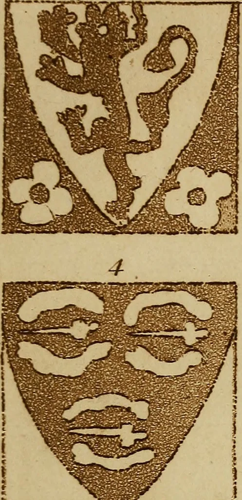 An illustration from Two letters on the origin, antiquity, and history, of Norman tiles, stained with armorial bearings, 1794, leaf 68