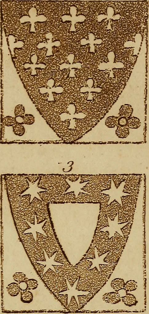 An illustration from Two letters on the origin, antiquity, and history, of Norman tiles, stained with armorial bearings, 1794, leaf 68