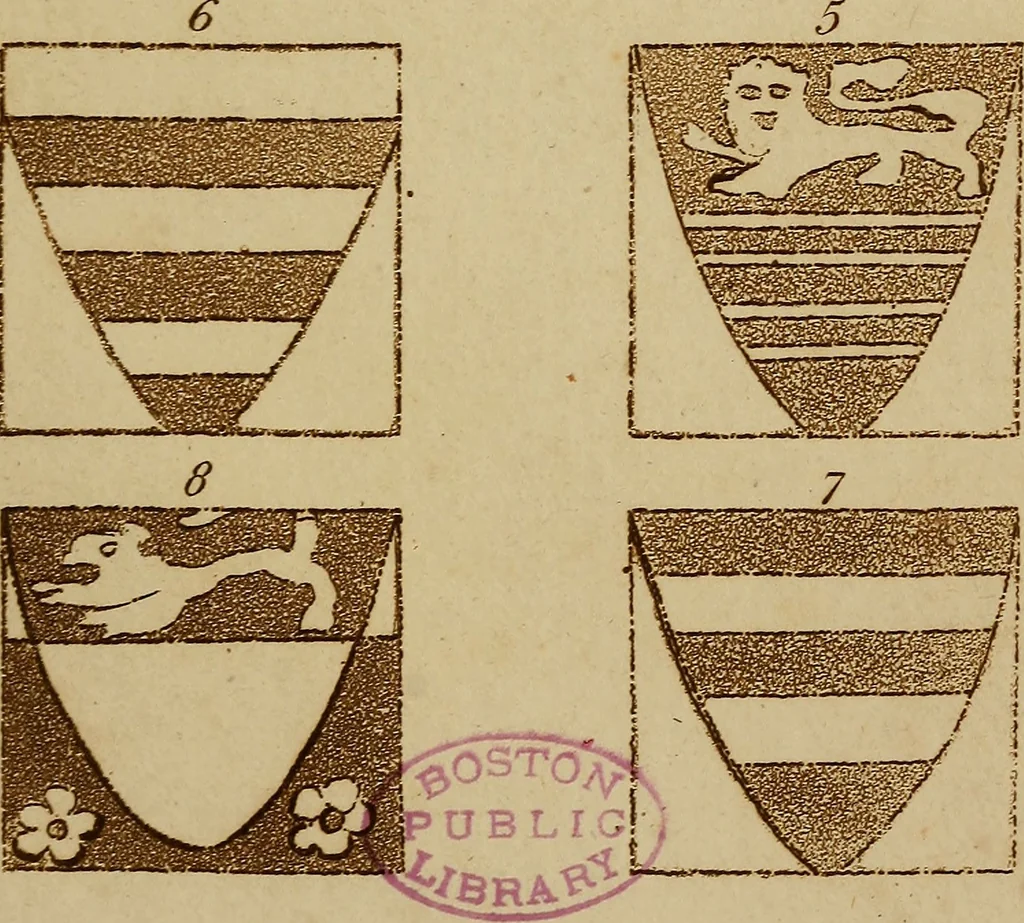 An illustration from Two letters on the origin, antiquity, and history, of Norman tiles, stained with armorial bearings, 1794, leaf 68
