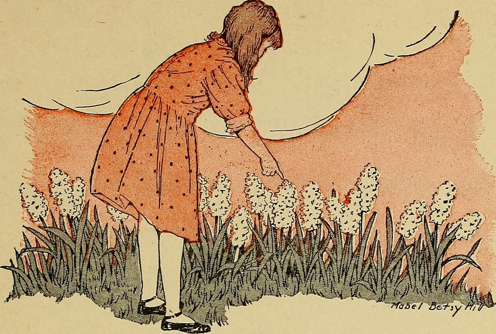 An illustration from Two little southern sisters and their garden plays, 1919, leaf 120